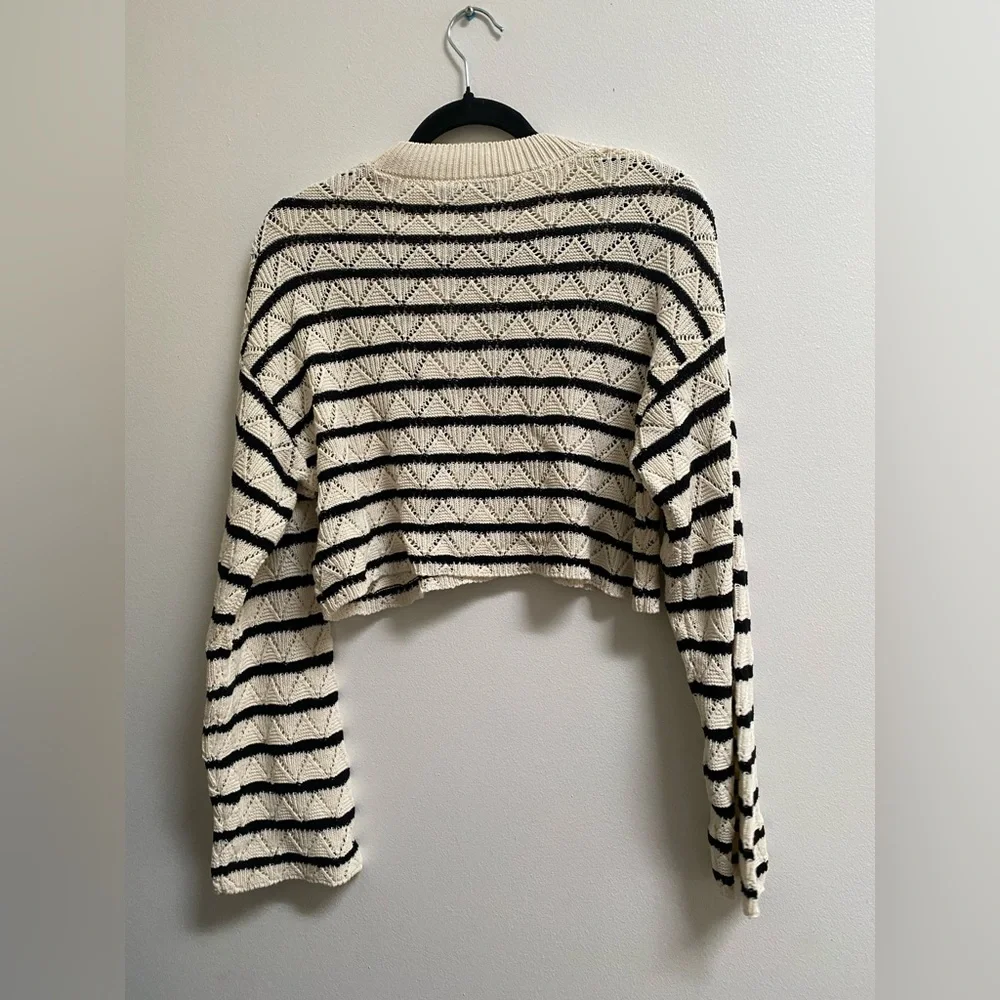 Zara Striped Crochet Top S - Picture 7 of 7